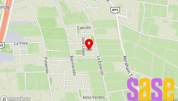 mapa de Rojas Lisandro Electricista en Rawson