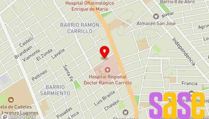 mapa de ROMERO COMUNICACIONES Distribuidor de equipos de telecomunicación, Proveedor de servicios de telecomunicaciones en Santiago del Estero
