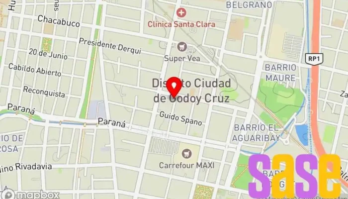 mapa de ROMERO MECANICA Y ELECTRICIDAD DEL AUTOMOTOR Taller mecánico en Mendoza
