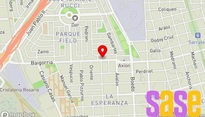 mapa de Rosarioluz Tienda de iluminación, Tienda de electricidad en Rosario
