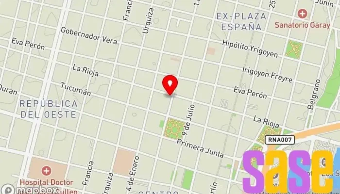 mapa de SANTA FE RADIO Tienda de equipos de sonido, Taller de reparaciones eléctricas, Emisora de radio en FKG