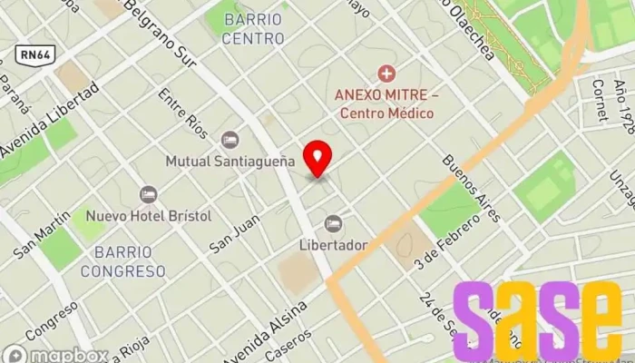 mapa de SANTIAGO ELECTRICIDAD Tienda de iluminación en Santiago del Estero