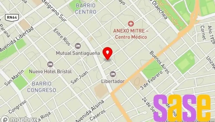 mapa de Santiago Iluminacion SRL Tienda de electricidad en Santiago del Estero