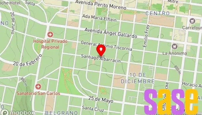 mapa de SCB Informática Tienda de informática en San Carlos de Bariloche