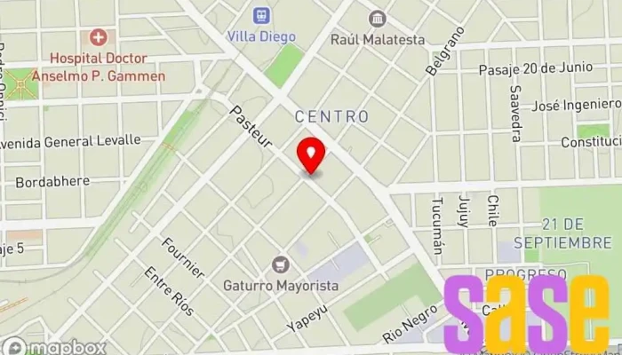 mapa de Schiavo Productos Eléctricos Tienda de electricidad en Villa Gdor. Galvez