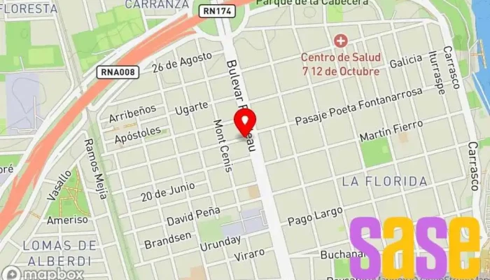 mapa de Schurelec Tienda de iluminación en Rosario