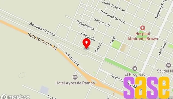 mapa de S.E.A Electricista en Pampa del Infierno