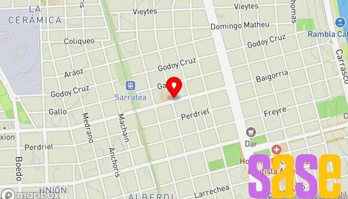 mapa de SEB Servicios Eléctricos Baigorria Tienda de electricidad en Rosario