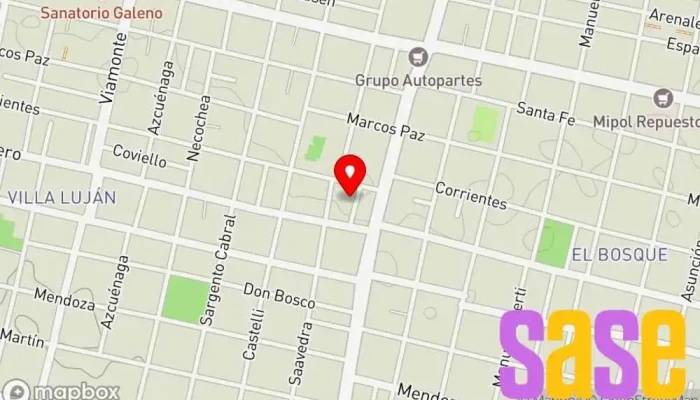 mapa de Sebastian Arévalo INYECCIÓN ELECTRÓNICA & ELECTRICIDAD AUTOMOTRIZ Taller de reparación de automóviles en San Miguel de Tucumán