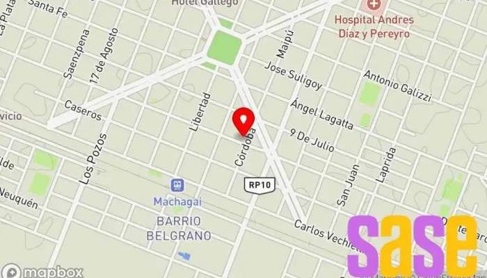 mapa de Secheep Compañía eléctrica en Machagai