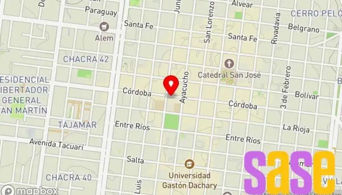 mapa de Secretaria de Estado de Energía de la Provincia de Misiones Oficina de gobierno local en Posadas