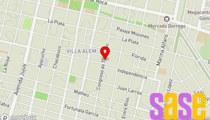 mapa de Serv Integral de Electricidad del Automotor Lopez Luis Maria Taller de reparación de automóviles en San Miguel de Tucumán
