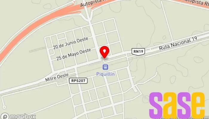 mapa de Serv.Agua Pot.Coop.Piquillin Compañía suministradora de agua en Piquillín