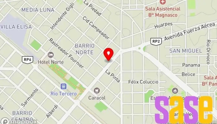 mapa de Service Omega Electrónica Comercio en Río Tercero