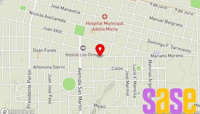 mapa de Servicio de Electricidad Electricista en Adelia María