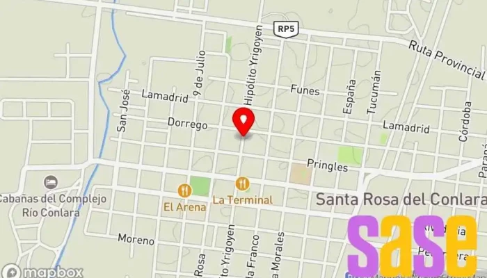 mapa de Servicio Electromecánico Electricista en Santa Rosa del Conlara