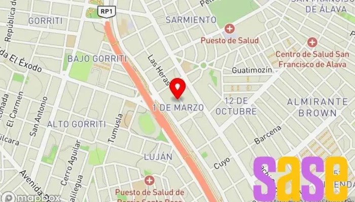 mapa de Servicio JM Encendido Electronico Taller de reparación de automóviles en San Salvador de Jujuy