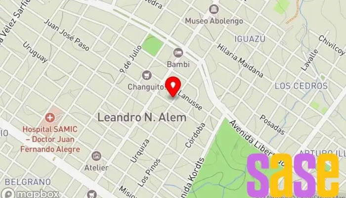 mapa de Servicio Tecnico Alem Tienda de informática en Leandro N. Alem
