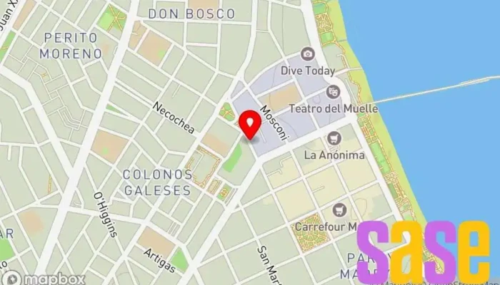 mapa de Servicoop Compañía eléctrica en Puerto Madryn