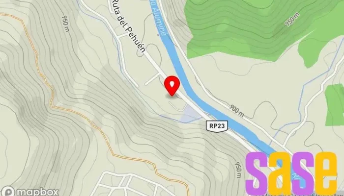mapa de SET Aluminé EPEN Subestación eléctrica en Aluminé