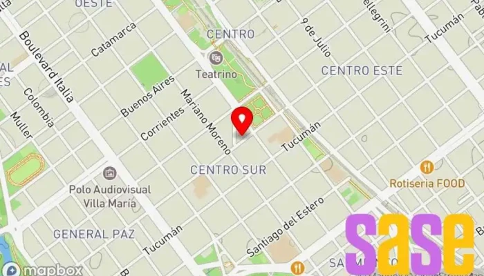mapa de SIE Servicios de Ingeniería Electrónica Tienda de componentes electrónicos en Villa María