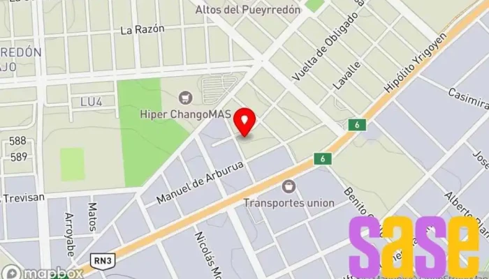 mapa de Siscon Industry S.R.L. Fabricante de artículos electrónicos en Comodoro Rivadavia