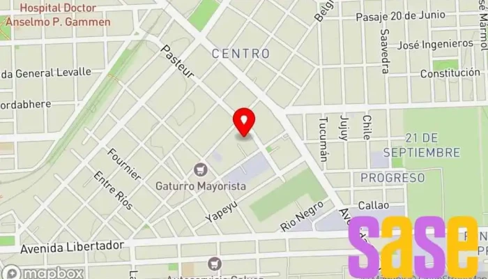 mapa de Sistemas Electronicos Rosario Oficinas de empresa en Villa Gdor. Galvez
