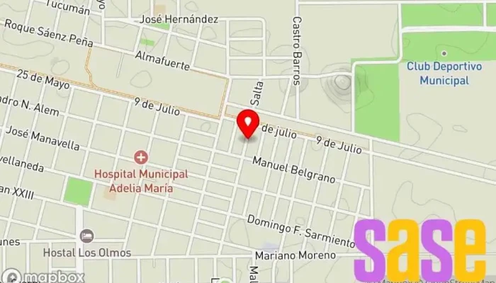 mapa de Soluciones Eléctricas y Electrónicas Tienda de electrónica en Adelia María