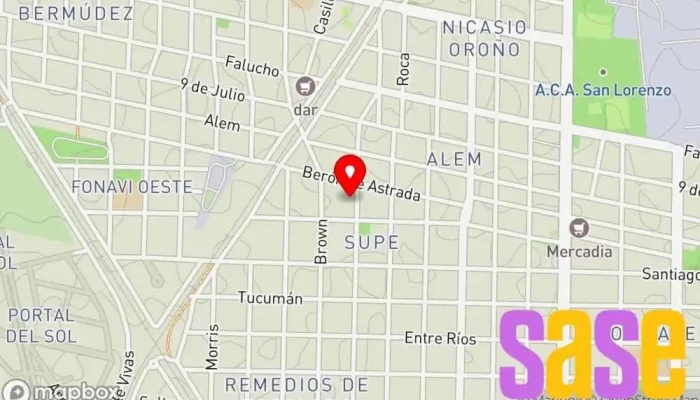 mapa de SP Electrónica Servicio Técnico Establecimiento de reparación de artículos electrónicos en San Lorenzo