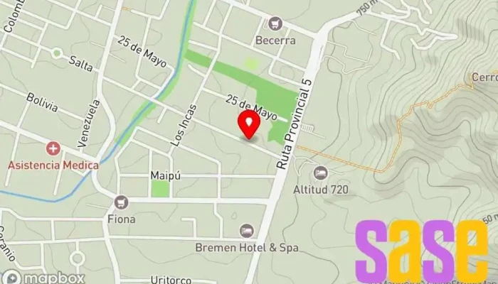 mapa de SR Inyección. Inyección Electrónica - Electricidad Taller de reparación de automóviles en Villa Gral. Belgrano