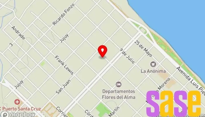 mapa de SSServicios Proveedor de servicios de Internet en Puerto Santa Cruz