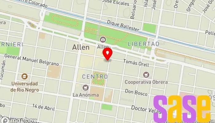 mapa de Sur Electrónica Establecimiento de reparación de artículos electrónicos en Allen