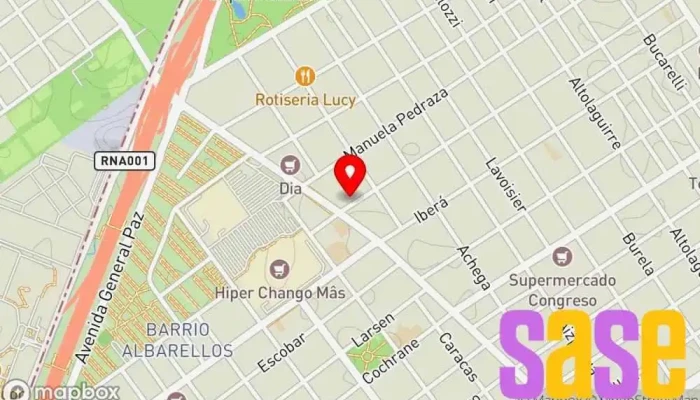 mapa de Taller Hernán Taller de reparación de automóviles en Villa Urquiza