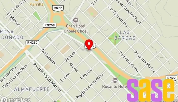 mapa de Taller Román Servicio de reparación de sistemas eléctricos para automóviles en Choele-choel