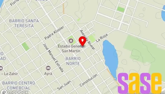 mapa de Técnico Electricista. Reparación de TV Taller de reparaciones eléctricas en Bella Vista
