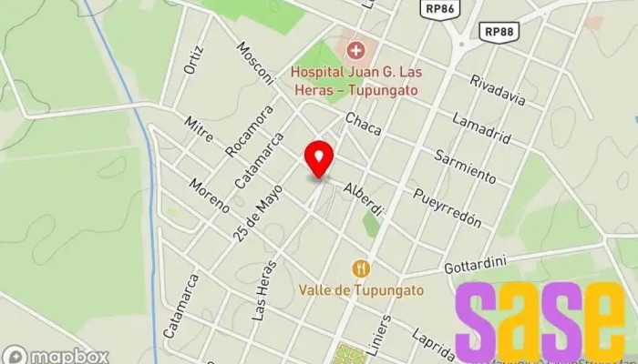 mapa de Técnico electronico Servicio de reparación de televisores en Tupungato