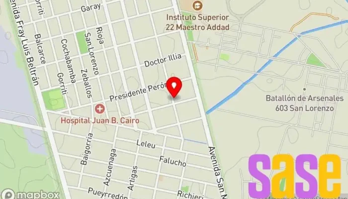 mapa de Tecno Uno Electricista en Fray Luis Beltrán