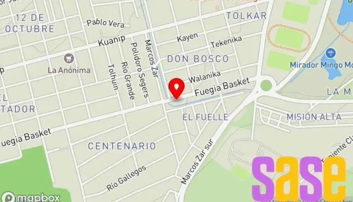 mapa de Tecnoindustrial Fueguina Electricista en Ushuaia