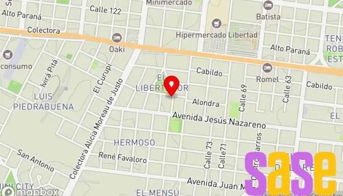 mapa de TECNONEA Electricista, Servicio de seguridad contra incendios, Contratista general, Contratista de telecomunicaciones en Posadas