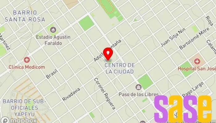 mapa de Telediez - Canal 10 Emisora de radio en W3230 Paso de los Libres