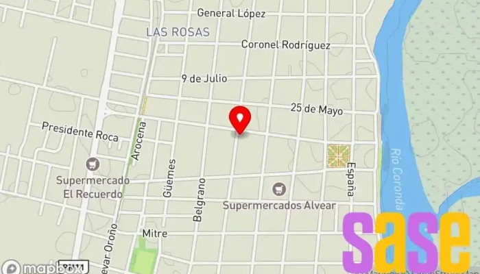mapa de Todo electrónica coronda Taller de reparaciones eléctricas en Coronda