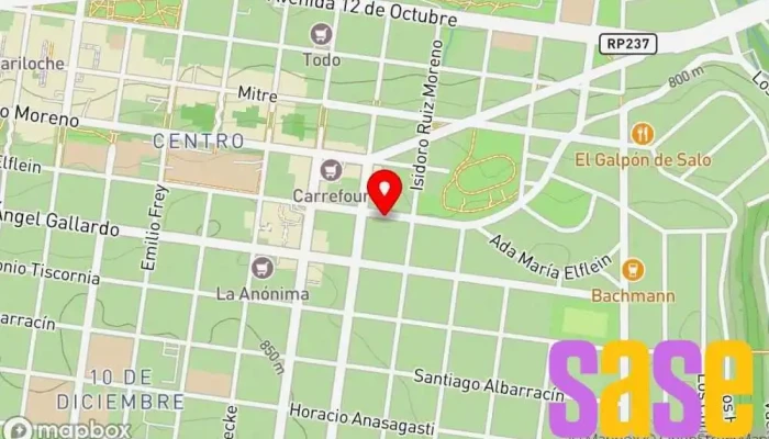 mapa de TodoLuz Tienda de iluminación en San Carlos de Bariloche