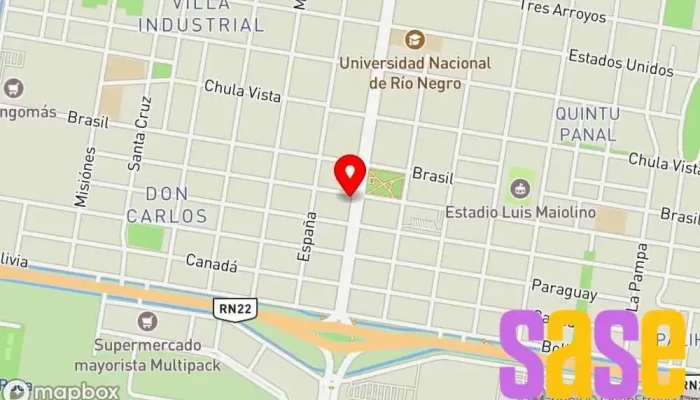mapa de Todoluz S.A. Tienda de electricidad en Gral. Roca