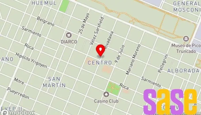mapa de Torca Tienda de electrónica en Pico Truncado
