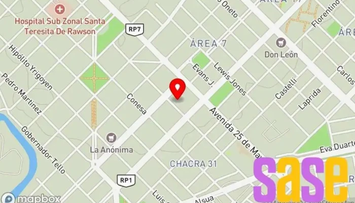 mapa de Torca Tienda de electrónica en Rawson
