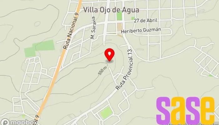 mapa de Torre Trasnmisora FM Emisora de radio en Santiago del Estero