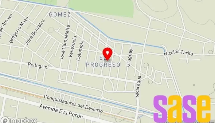 mapa de Trasandina 106.5 MHz Emisora de radio en Bolivia 241
