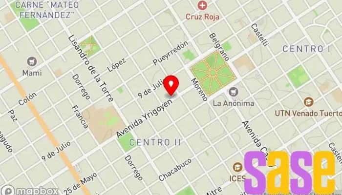 mapa de TRIACS Tienda de electrónica en Venado Tuerto