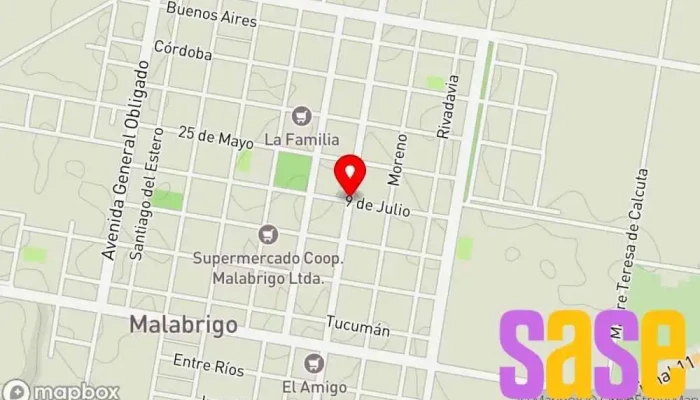 mapa de TSA Tienda de electrónica en Malabrigo