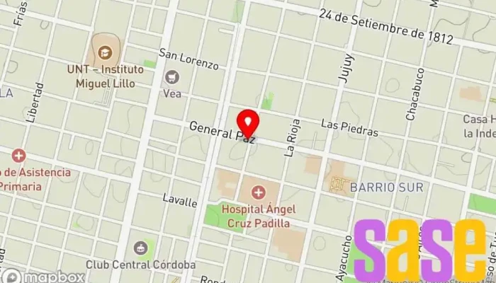 mapa de Tucma SB Store Tienda de ropa, Tienda de monopatines en San Miguel de Tucumán